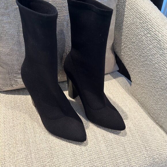 Marciano Black Sock Boots (PMRAINA) Sz 6.5 - Picture 2 of 6